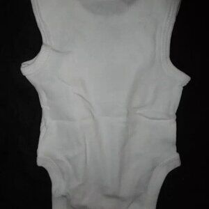 Amazon Essentials Set of 6 Baby Sleeveless Bodysuits Unisex Newborn White Cotton